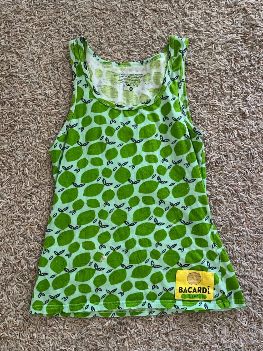 Women’s Green Printed Tank Top